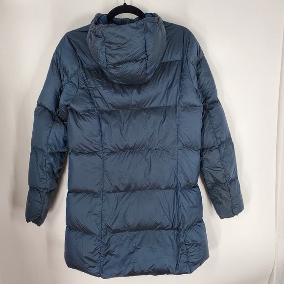 Eddie Bauer Women's Peacock Blue Luna Peak Down Filled Parka Jacket M - Picture 7 of 12
